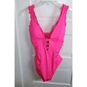 Becca One Piece Pink Swimsuit Size Small NWTGS $148